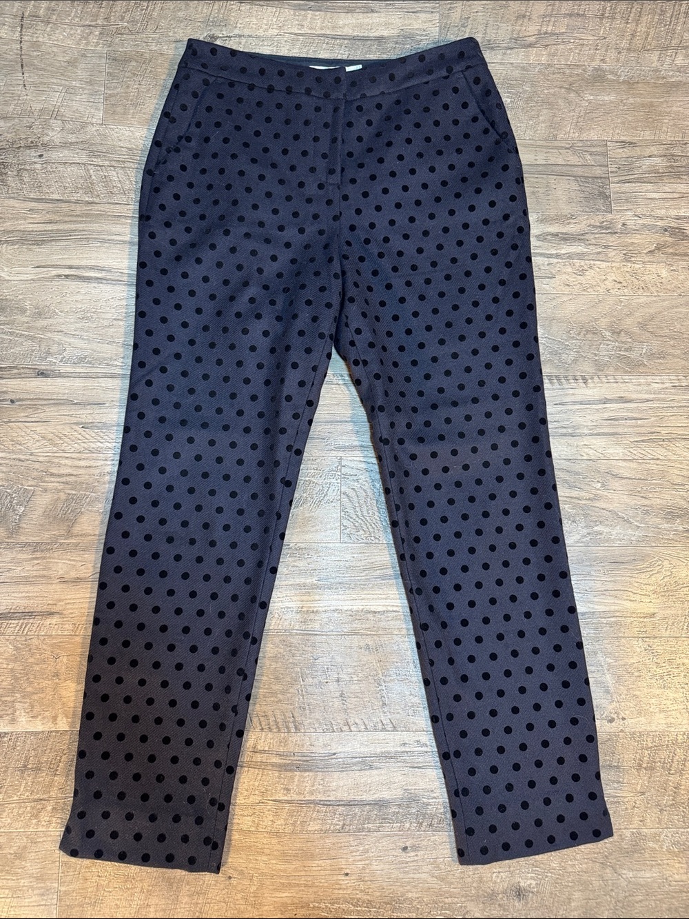 Boden Wool-Blend Navy Blue Polka Dot Trousers - Size 6T